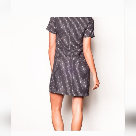 Pink Martini Black Pinstripe Arrow/Tree Mini Dress - Picture 2 of 12